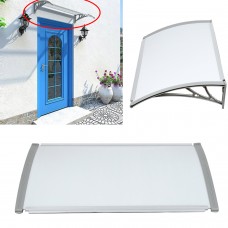 Window Door Awning Sun Shade Canopy Shelter Hollow Sheet PC Rain Snow Protection 100x100cm   